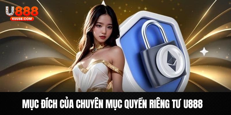 Những mục đích chung của sự ra đời quyền riêng tư U888